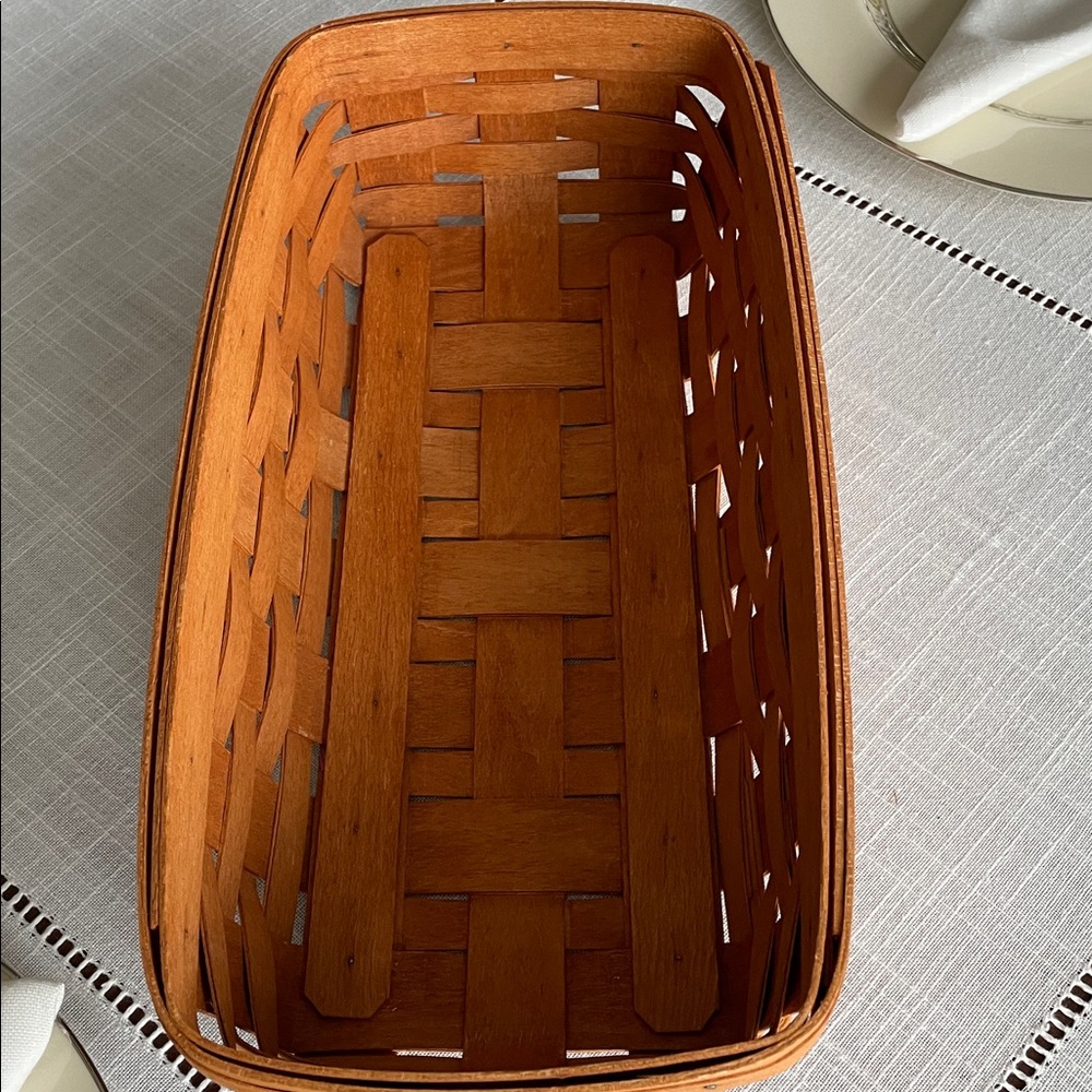 Longaberger Bread Basket and Warming Brick Excellent Condition - Picture 2 of 11
